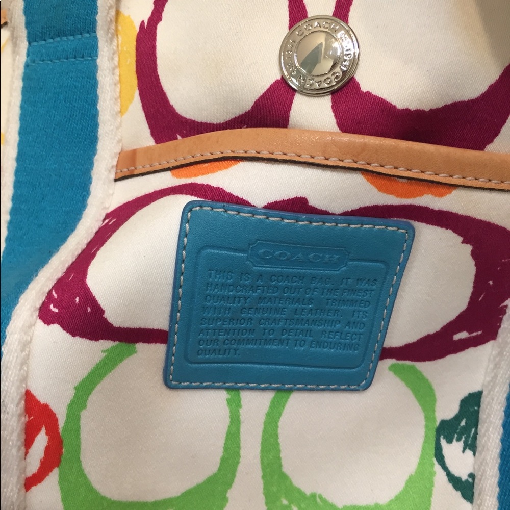 Coach Multi-colored Tote - Picture 4 of 6